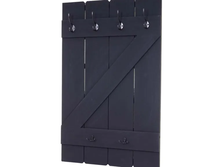 MCW Wandgarderobe D13 Dunkelgrau Shabby