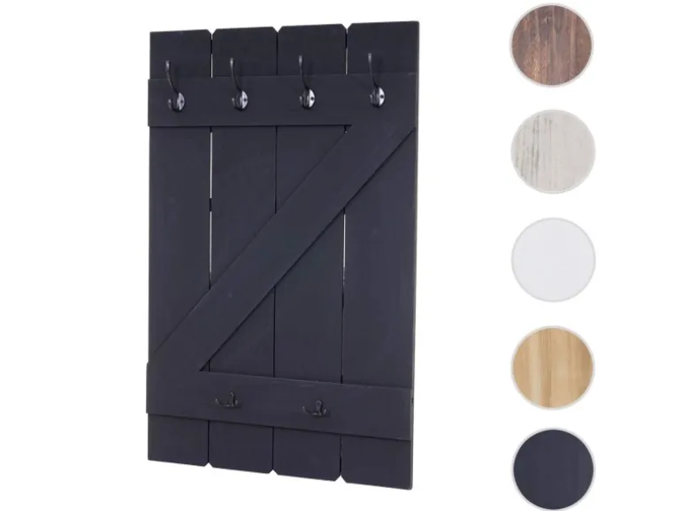 MCW Wandgarderobe D13 Dunkelgrau Shabby