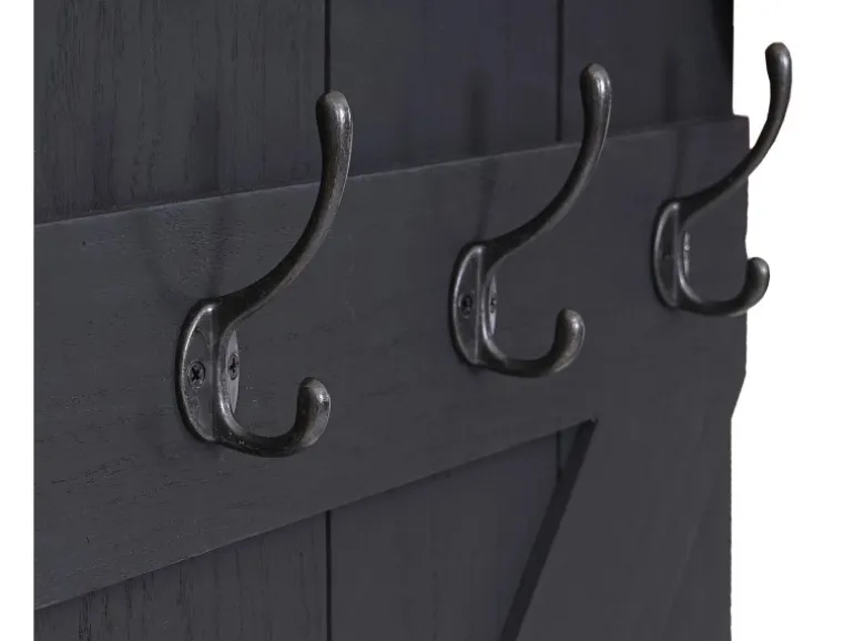 MCW Wandgarderobe D13 Dunkelgrau Shabby