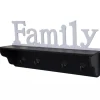 MCW Wandgarderobe D41 Family Schwarz/weiß
