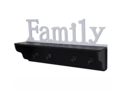 MCW Wandgarderobe D41 Family Schwarz/weiß