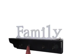 MCW Wandgarderobe D41 Family Schwarz/weiß