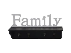 MCW Wandgarderobe D41 Family Schwarz/weiß