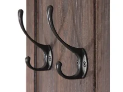 MCW Wandgarderobe H33 2er-Set Braun Shabby