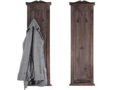 MCW Wandgarderobe H33 2er-Set Braun Shabby
