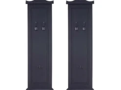 MCW Wandgarderobe H33 2er-Set Dunkelgrau Lackiert
