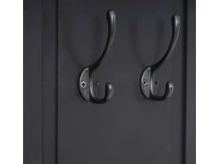 MCW Wandgarderobe H33 2er-Set Dunkelgrau Lackiert