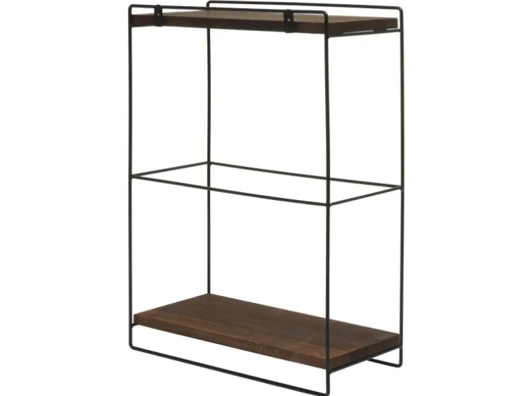 MCW Wandregal K77 50x35x17cm Dunkelbraun