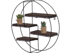 MCW Wandregal K76 45x45x11cm Dunkelbraun