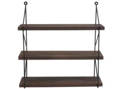 MCW Wandregal K78 40x40x13cm Dunkelbraun