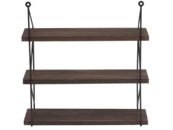 MCW Wandregal K78 40x40x13cm Dunkelbraun