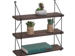 MCW Wandregal K78 40x40x13cm Dunkelbraun