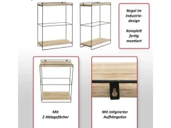 MCW Wandregal K77 50x35x17cm Weiß