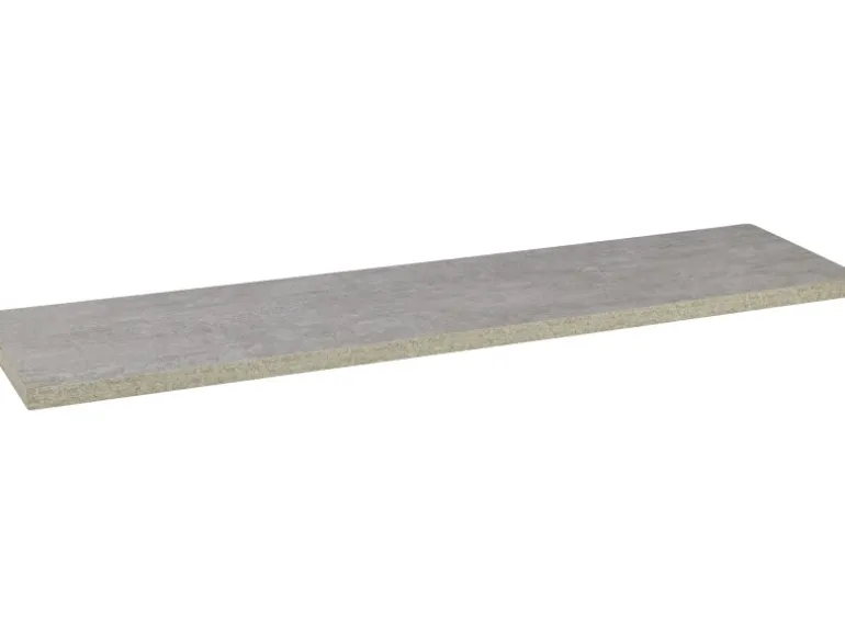MDF-Wandregal Oldham 1,8 cm x 60 cm x 20 cm Betonfarben