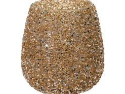 Mega Collections Pflanzgefäß Strass Ø 9,5 cm x 9 cm Gold