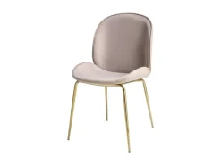MeGusta Moderner Stuhl 2er-Set Beige Polsterstuhl Esszimmerstuhl Emilia