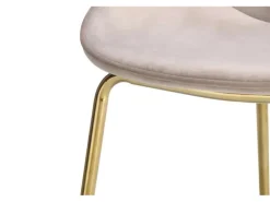 MeGusta Moderner Stuhl 2er-Set Beige Polsterstuhl Esszimmerstuhl Emilia