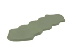 MeGusta Shaggy Hochflor Teppich Uni Mint Polyester 60x180 cm Catalina