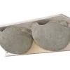 Mehlschwalben Doppelnest 11 cm x 46 cm x 14 cm Grau