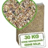 MeineHennen KÖRNER VITAL 30 Kg PREMIUM Hühnerfutter Wachtelfutter mit Muschelschalen Alleinfuttermittel
