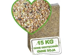 MeineHennen KÖRNER VITAL 15 Kg PREMIUM Hühnerfutter Wachtelfutter mit Muschelschalen Alleinfuttermittel