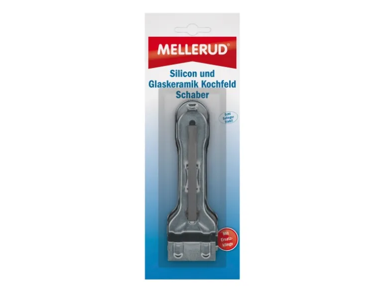 Mellerud Silikon- und Glaskeramikkochfeld-Schaber inklusive Ersatzklinge
