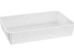Metall-Drahtgitterkorb 12 cm x 39 cm x 60 cm Weiß-Matt