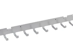 Metall-Hakenschiene 35 cm x 3,5 cm Weiß-Alu