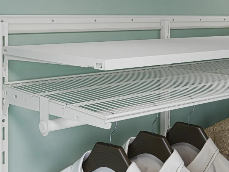 Metall-Hängeschiene 65 cm Weiß