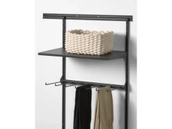 Metall-Hosenhalter 60 cm x 30 cm Schwarz