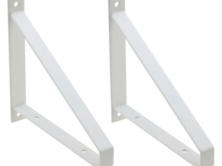 Metall-Konsole Bridge 2er-Set 18,5 cm x 20,8 cm Matt-Weiß