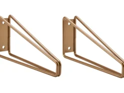 Metall-Konsole Prisma 10 cm x 21,6 cm Matt-Gold