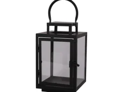Metalllaterne Schwarz 22,5 cm