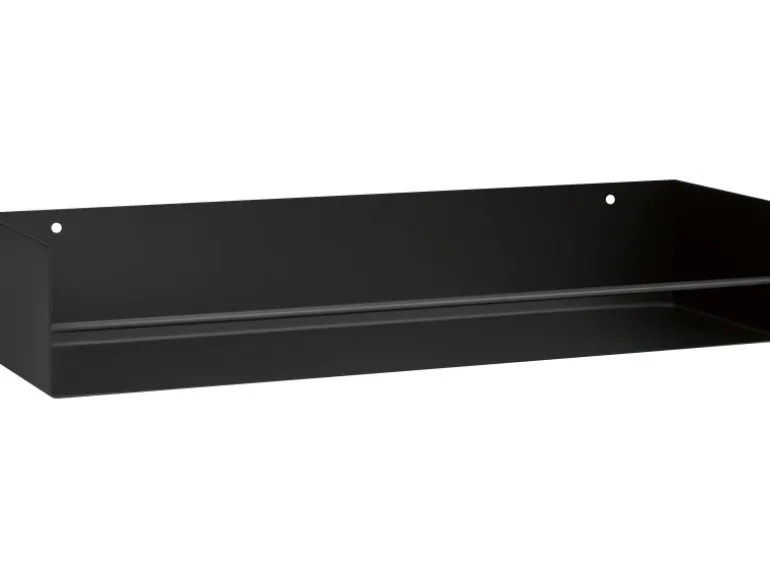Metall-Regal Kenn 7 cm x 40 cm x 12 cm Schwarz matt