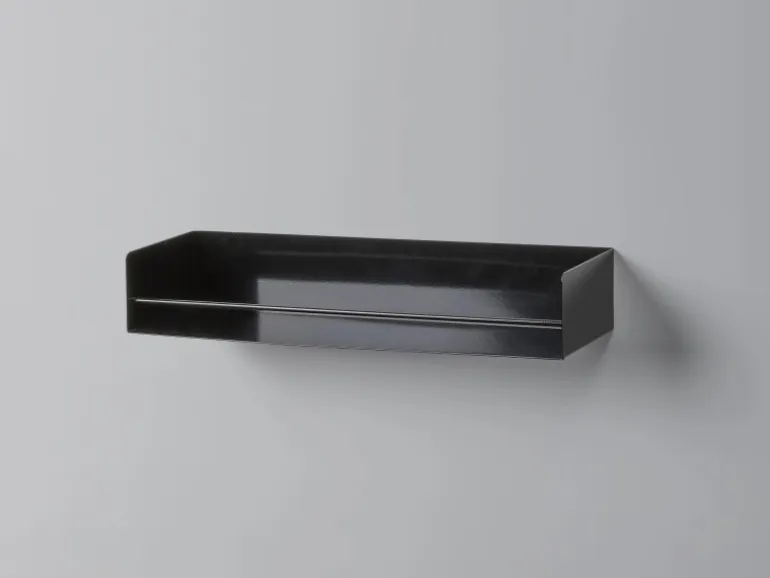 Metall-Regal Kenn 7 cm x 40 cm x 12 cm Schwarz matt
