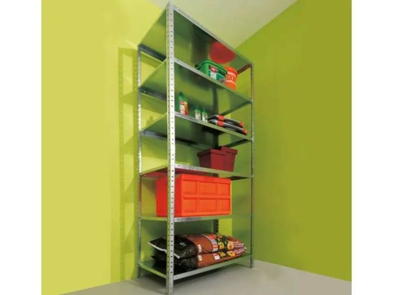 Metall-Schraubregal SR 100/65 Verzinkt 200 cm x 100 cm x 50 cm