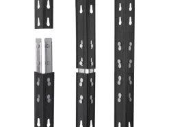 Metall-Schwerlast-Steckregal Rivet Anthrazit 180 cm x 90 cm x 45 cm 4 Böden
