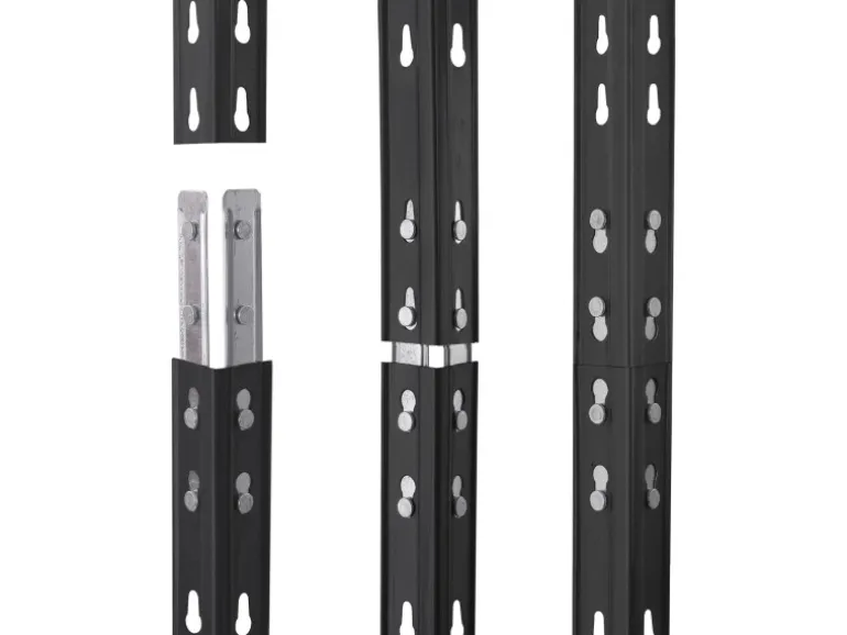 Metall-Schwerlast-Steckregal Rivet Anthrazit 180 cm x 90 cm x 45 cm 4 Böden