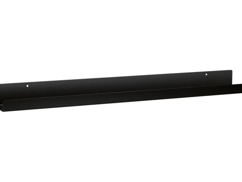 Metall-Wandregal Bix 80 cm x 9 cm x 6 cm Schwarz