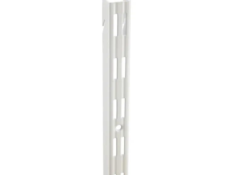 Metall-Wandschiene 2-reihig 150 cm Weiß