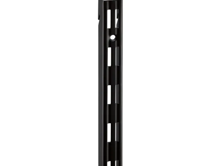 Metall-Wandschiene 2-reihig 200 cm Schwarz