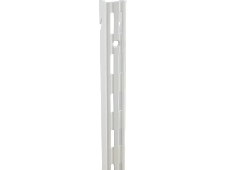 Metall-Wandschiene 2-reihig 200 cm Weiß