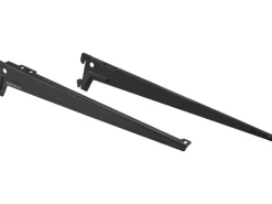 Metall-Winkelträger-Set 1-reihig 38 cm Schwarz