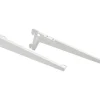 Metall-Winkelträger-Set 1-reihig 28 cm Weiß