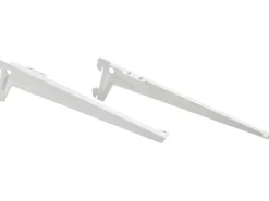 Metall-Winkelträger-Set 1-reihig 28 cm Weiß