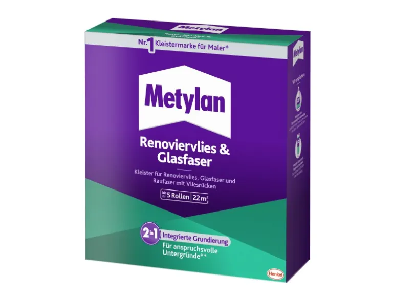 Metylan Tapetenkleister Renoviervlies & Glasfaser 500 g Transparent