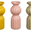 Mica Decorations Einstielige Vase Felipe Gelb Beige-Grün Ø 8 cm Farbsortiert