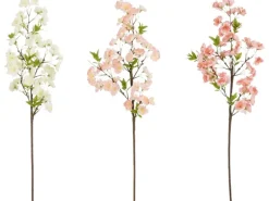 Mica Decorations Kunstblume Weiß Rosa Hellrosa 70 cm Farbsortiert