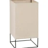 Mica Decorations Laterne Djerba Beige 18,5 cm x 18,5 cm x 35 cm