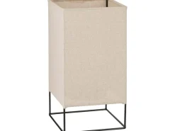 Mica Decorations Laterne Djerba Beige 18,5 cm x 18,5 cm x 35 cm